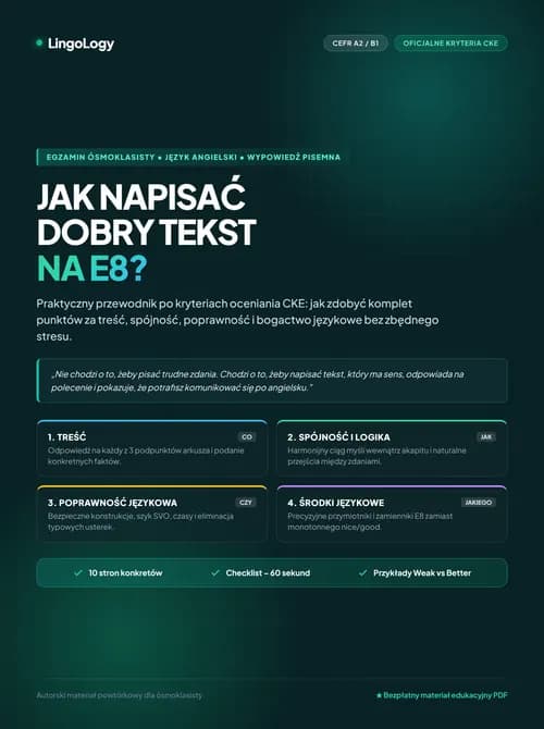 Jak napisać dobry tekst na E8